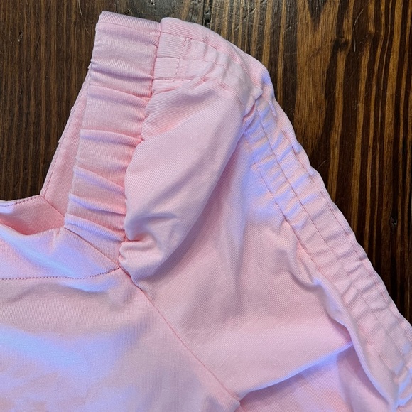 LILY PULITIZER Sirah Knit 3/4 Sleeve Top Ruched Sleeves in Light Pink XS - Picture 3 of 6